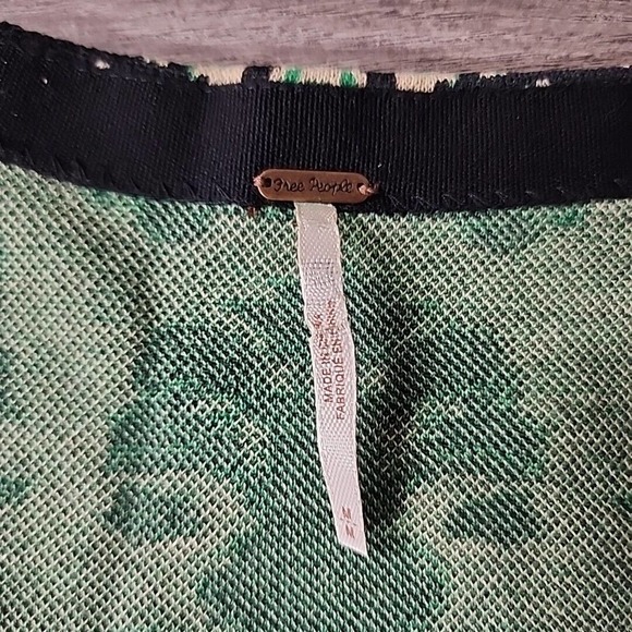 Free People Music & Lyrics Sweater Puff Long Sleeve Mini Dress Sz M - Picture 3 of 4